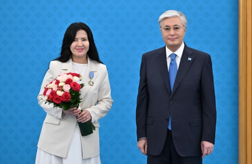 The state award — the Order of “Qurmet” ("Respect") — to Dr. Gauhar Ibatova